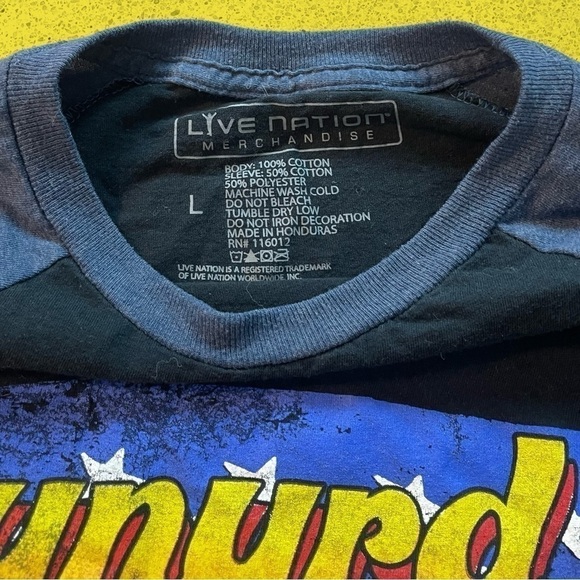 Lynyrd Skynyrd baseball 3/4 sleeve Southern Rock band shirt men’s L - Picture 4 of 5